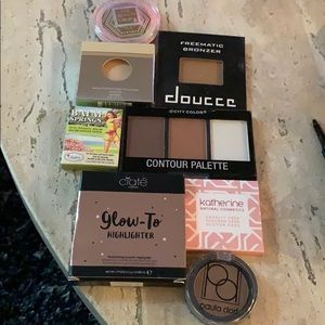 Highlighter, bronzer, blush
